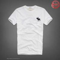 heren abercrombie and fitch korte tees zwart moose logo wit Stopcontact jhrof274